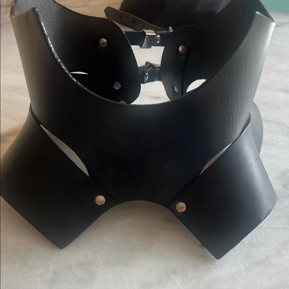 Black Leather ZANA BAYNE Harness Belt - Size M